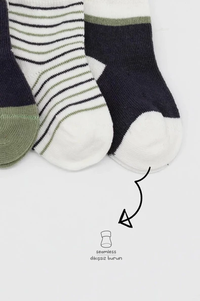 LitaeTrend 3'lü Penye Erkek Soket Çorap Bs10111 Antrasit - Resim 3