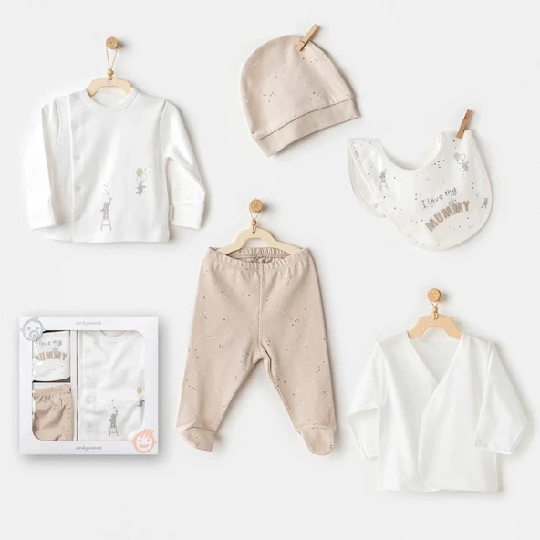 LitaeTrend 5060 Happy Everyday 5'li Hastane Çıkışı Beige ürün görseli