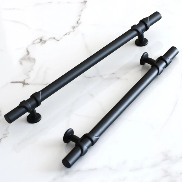 Mobilya Çekmece Mutfak Dolabı Dolap Kulpları Kulbu Kulpu Siyah Metal Kulp 96 mm-9.6 cm - Resim 4