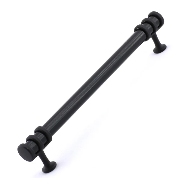 Mobilya Mutfak Dolabı Çekmece Dolap Kulpları Kapak Kulpu Kulbu Siyah 128 Mm Metal Kulp - Resim 2