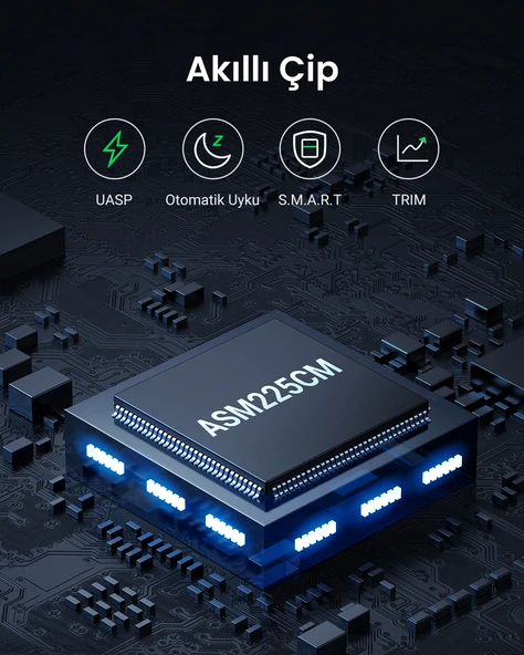 UGREEN USB 3.0 2.5 İnç Harici HDD/SSD Disk Kutusu, 30847 - Resim 3