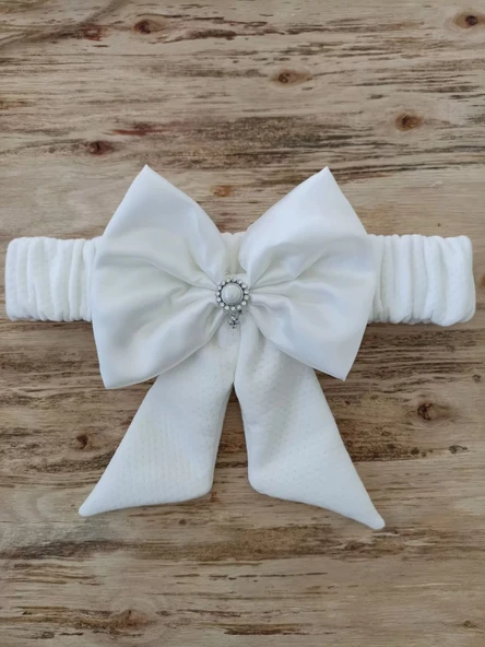 LitaeTrend Yenidoğan Sahra My Prince Nakışlı Lüks Kundak Bebek Battaniyesi Ekru - Resim 5