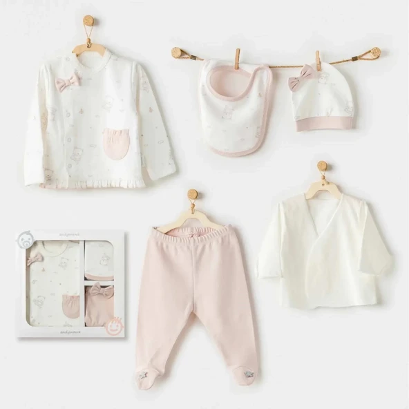 LitaeTrend Ballerina 5 Parça Hastane Çıkışı Ekru ürün görseli