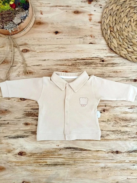 LitaeTrend 3-6 6-9 9-12 Ay Oyuncaklı Altınbaşak 5li Kız Erkek Bebek Takımı Vizon - Resim 3