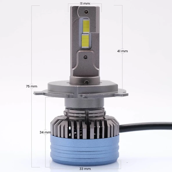 Photon Milestone H4/h19 Black Katana Edition Led Xenon Far - Resim 2