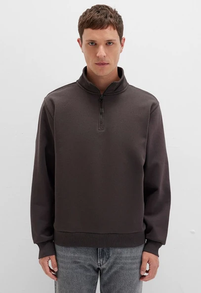 Mavi 0S10278 Basic Yarım Fermuarlı Sweatshirt - Resim 12