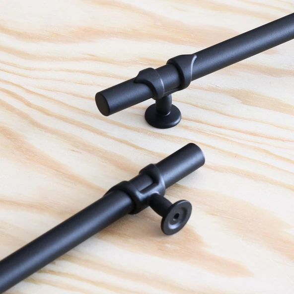 Mobilya Çekmece Mutfak Dolabı Dolap Kulpları Kulbu Kulpu Siyah Metal Kulp 96 mm-9.6 cm - Resim 5