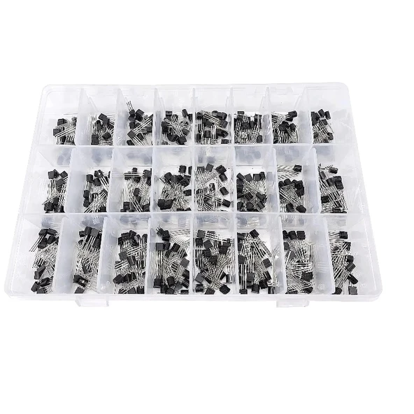 480 Adet Transistör Seti TO-92 Kılıf 24 Çeşit - Kutulu - Resim 3