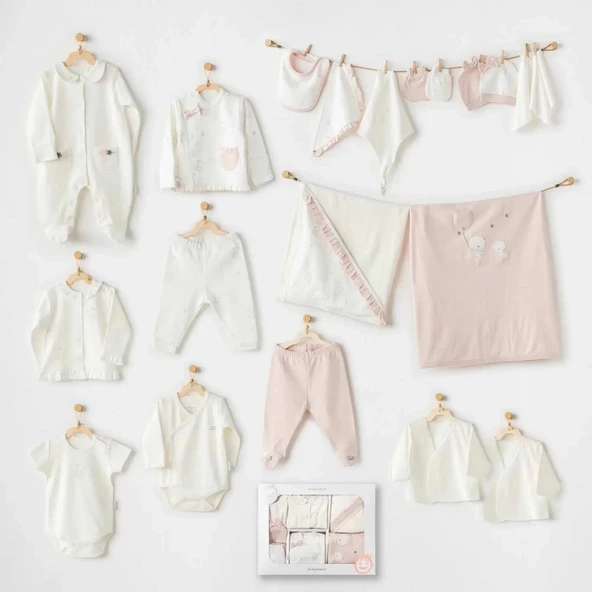 LitaeTrend Ballerina 20 Parça Hastane Çıkışı Ekru ürün görseli 1