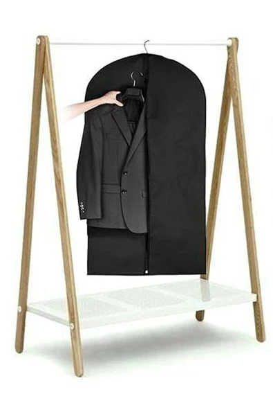 6 Adet Kullanışlı Takım Elbise Kılıfı 100x63 Cm 0096 - Resim 2