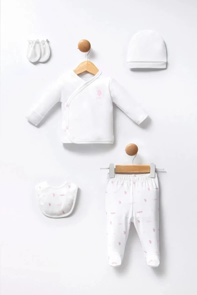 LitaeTrend U.s Polo 5'li Hastane Çıkış Seti Usb2358 Beyaz ürün görseli