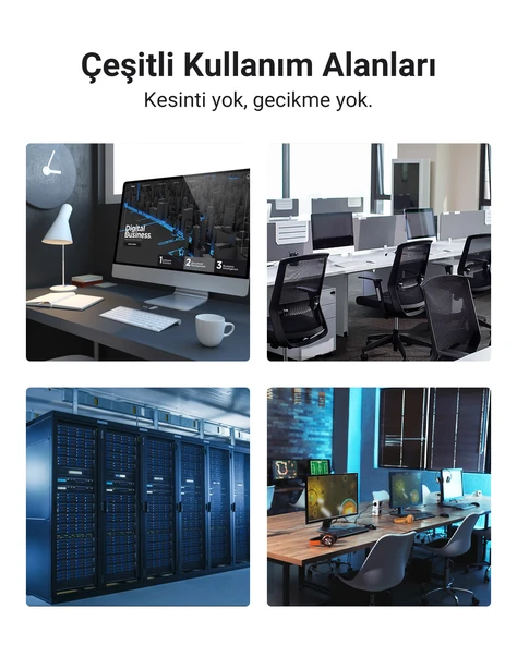 UGREEN Cat6 RJ45 Konnektör 10'lu Paket, 50961 - Resim 8