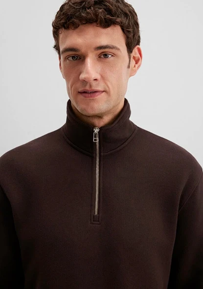 Mavi 0S10519 Yarım Fermuarlı Erkek Sweatshirt - Resim 6