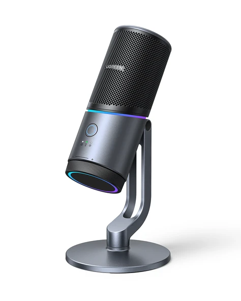 UGREEN Mikrofon 24bit/96kHz Işıklı USB Ses Kontrolü, Yayın, Oyun, Kayıt, PS5 Kondenser Mikrofon, 35629 ürün görseli