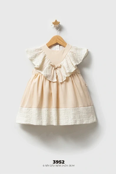 LitaeTrend Tongs Turk Bebek Elbise 3952 Bej ürün görseli 1