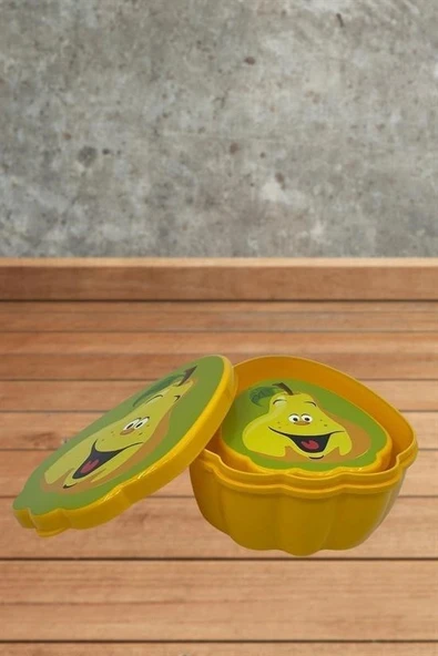 BUFFER® 2'li İç İçe Geçebilen Armut Model Saklama ve Beslenme Kabı Seti (550 ml + 250 ml) - Resim 6