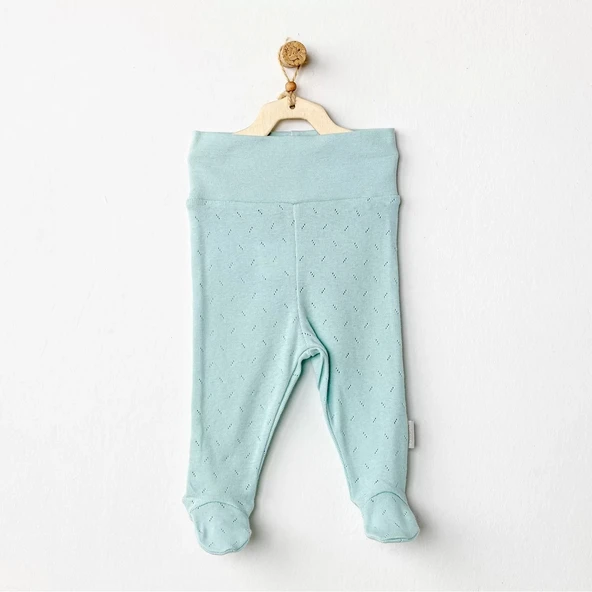 LitaeTrend Jacquard Patikli Bebek Pantolon Green ürün görseli 1