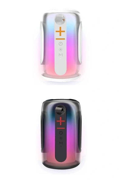 LitaeTrend Pluse 8 RGB Kablosuz Hoparlör - Siyah - Resim 4