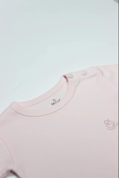 LitaeTrend Bistyle Natural Basic Style Uzun Kol Body 17104 Pembe - Resim 2