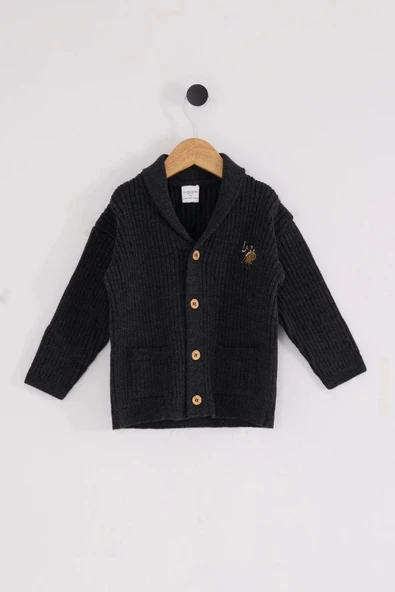 LitaeTrend U.s. Polo Assn Bebek Hırka Usb2608 Antrasit Melanj ürün görseli