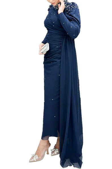 4847 HENNİN ABİYE ELBİSE - Resim 3