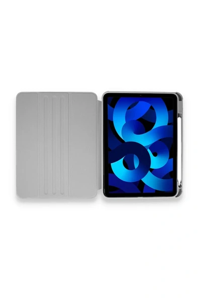 LitaeTrend iPad 10.2 (7.nesil) Kılıf Starling 360 Kalemlikli Tablet Kılıf - Gri - Resim 5