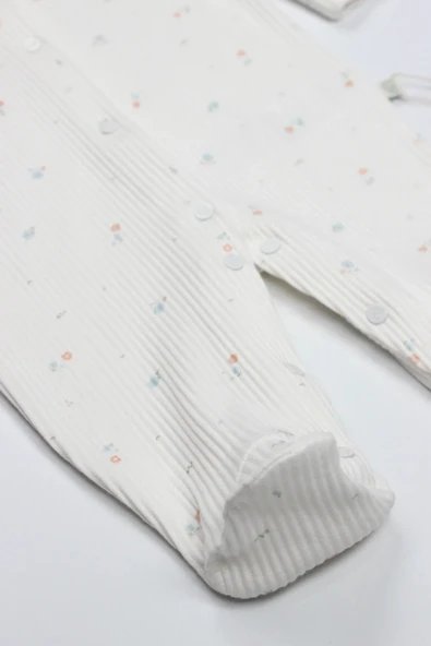 LitaeTrend Bloom White Tulum 15113 Ekru Gül Kurusu - Resim 3