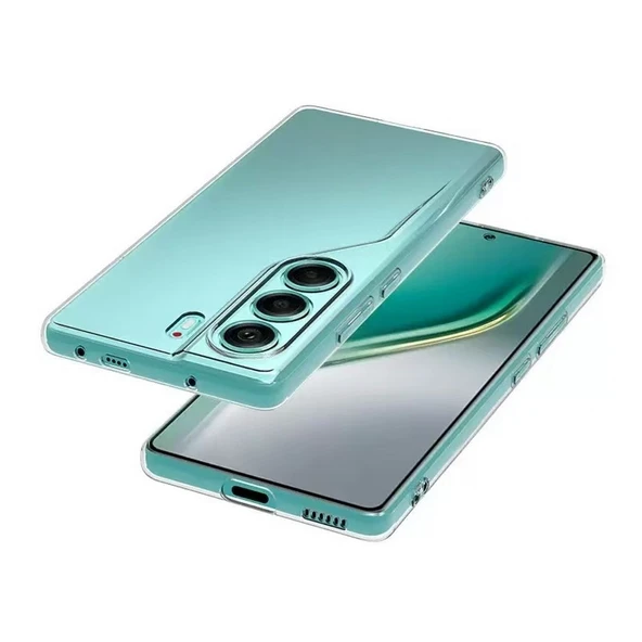 Gpack Tecno Camon 40 uyumlu Kılıf Süper Silikon Kamera Korumalı Şeffaf - Resim 3