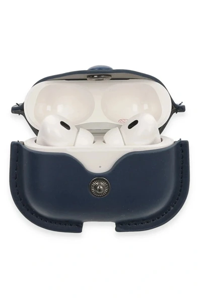 LitaeTrend Airpods Pro 2 (2.nesil) Çanta Deri Kılıf - Lacivert - Resim 3