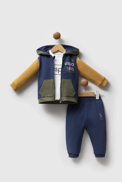 LitaeTrend U.s. Polo Assn 3'lü Takım Usb2574 İndigo Hardal ürün görseli 1