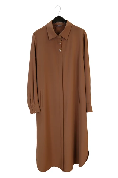 T1120 GİZEMLİ TUNİK CEP TOKALI YAKA DÜĞMELİ - Resim 12