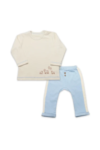 LitaeTrend Bistyle Curly Lamb 2'li Bebe Takım 14107 Bej-ekru ürün görseli 1