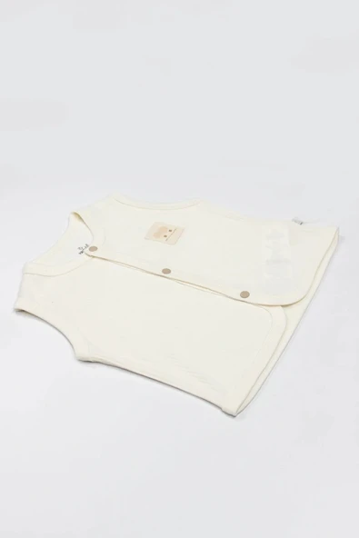 LitaeTrend Modal Flying Balloons Bebek Yelek Bs18110 Ekru - Resim 2