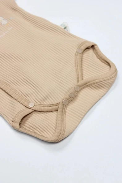 LitaeTrend Always Dream Yarım Kol Badi 17115 Ekru Bej - Resim 5