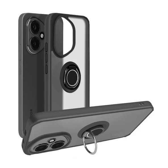 Gpack Honor 400 uyumlu Kılıf Montreal Yüzüklü Mıknatıslı Silikon ürün görseli