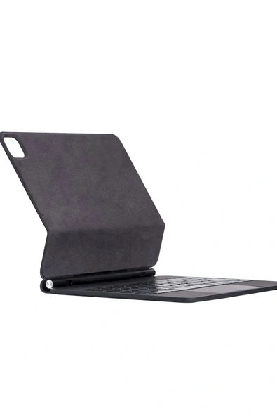 LitaeTrend iPad Pro 12.9 (2022) Kılıf X9 Magic Manyetik Klavyeli Tablet Kılıfı - Siyah - Resim 4