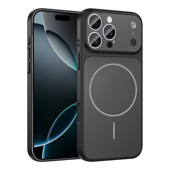 Gpack iPhone 15 Pro Max uyumlu Kılıf Formen M-Safe Şarj Özellikli Kamera Korumalı - Resim 3