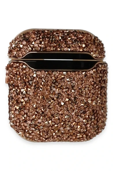 LitaeTrend Airpods 2 (2.nesil) Mira Taşlı Kılıf - Rose Gold ürün görseli 1