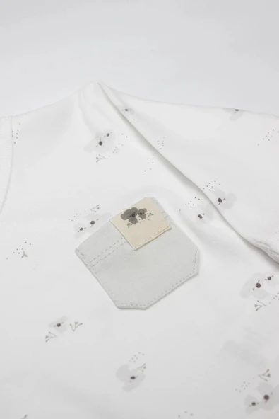 LitaeTrend Bistyle 3lü Zıbın Takım Lıttle Koala 13109 Gri - Resim 2