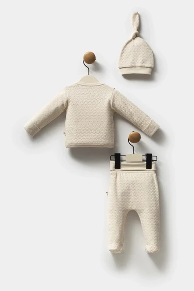 LitaeTrend Moi Noi Zıbın Takım Mnb3027 Bej - Resim 3