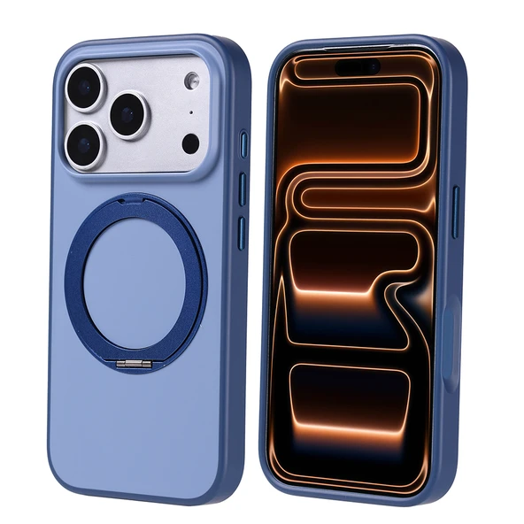 Gpack iPhone 17 Pro Max uyumlu Kılıf Proton Silikon M-Safe Şarj Özellikli Standlı - Resim 2