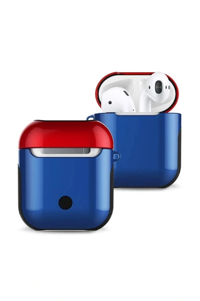 LitaeTrend Airpods 2 (2.nesil) 3in1 Kılıf - Lacivert-Kırmızı ürün görseli 1