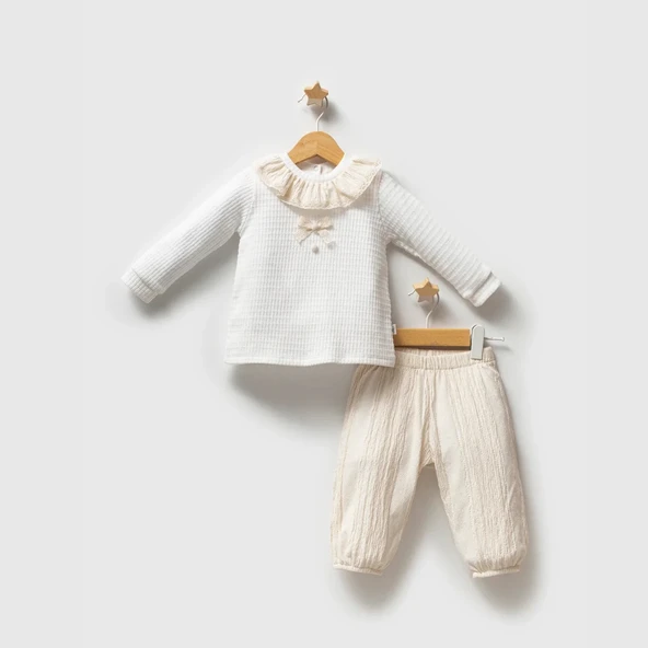 LitaeTrend Tongs Turk Authentic 2'li Takım 5564 Ekru ürün görseli 1