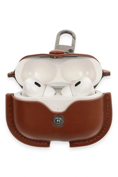 LitaeTrend Airpods Pro 2 (2.nesil) Çanta Deri Kılıf - Taba - Resim 3