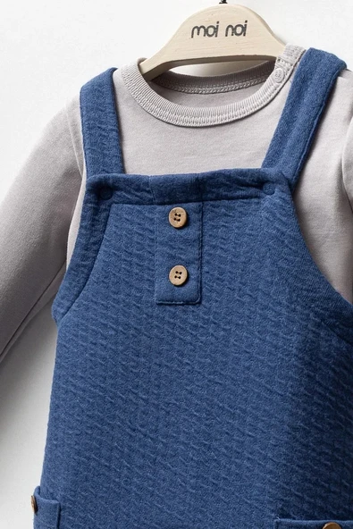 LitaeTrend Moi Noi Salopet Mnb1252 Navy Blue - Resim 2