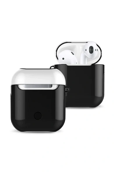 LitaeTrend Airpods 2 (2.nesil) 3in1 Kılıf - Siyah-Beyaz ürün görseli 1
