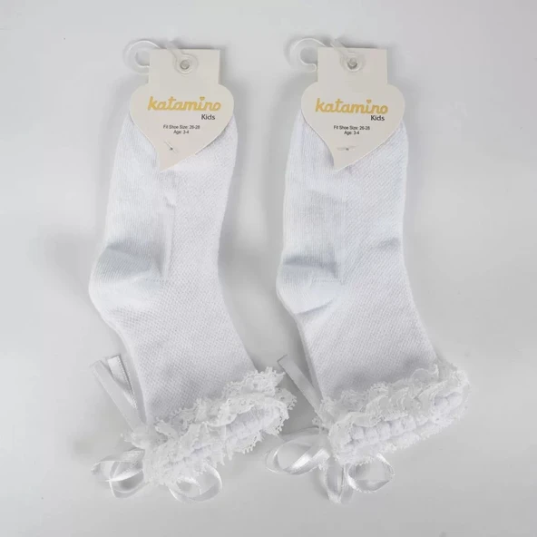 LitaeTrend Ayçıl Aks. Kız Soket Çorap K22230 Beyaz ürün görseli