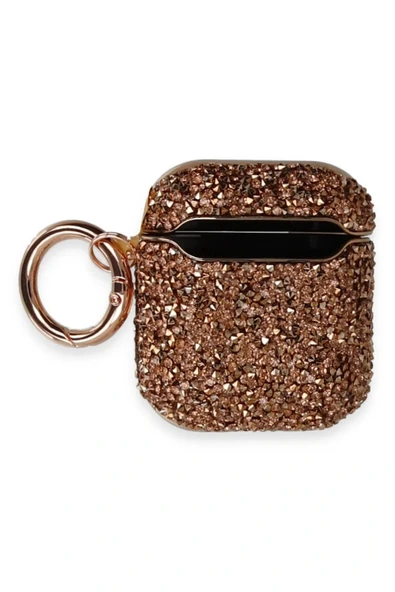 LitaeTrend Airpods 2 (2.nesil) Mira Taşlı Kılıf - Rose Gold - Resim 2