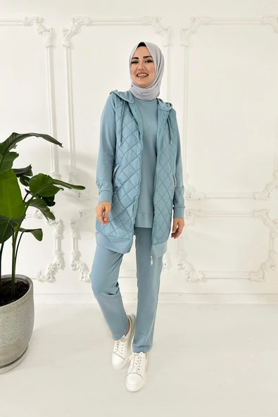 MB24.365 MOODBASİC YELEKLİ PANTOLONLU TAKIM - Resim 6