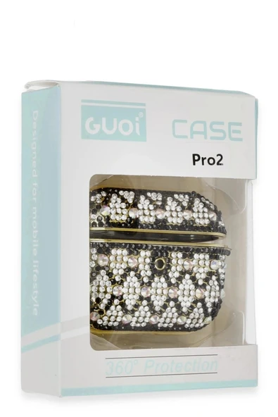 LitaeTrend Airpods Pro 2 (2.nesil) Klor Taşlı Kılıf - Desen 2 - Resim 4